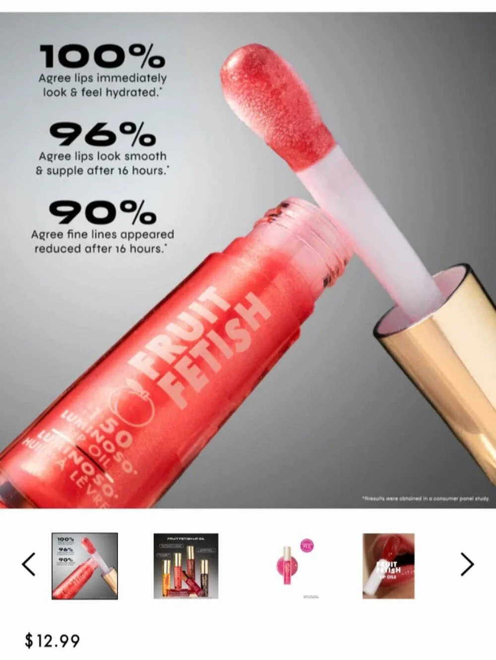 🎉2•$13/3•$18🎉 MILANI Fruit Fetish Lip Oil In 130 Raspberry Peach